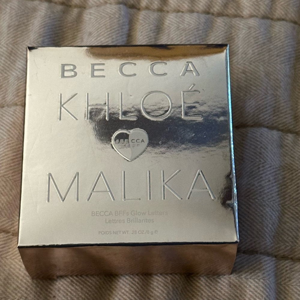 RARE Becca Khloe Malika BFFs Bronze Brush & Glow Palette ~ Silver Box